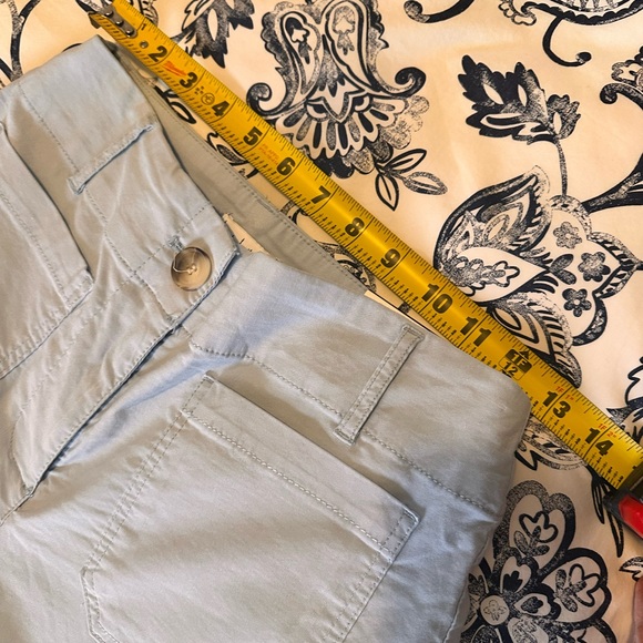 NWT Nicole Miller New York High-Rise Wide Leg Pants Size 4 Spring Blue Ankle - Picture 4 of 11